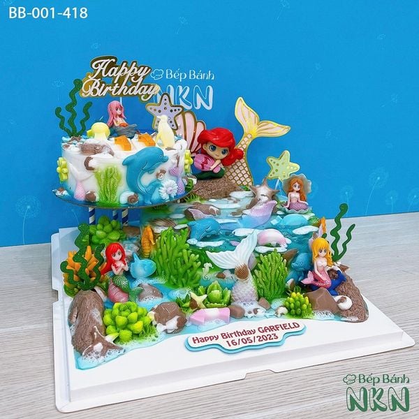  Tháp Bánh Sinh Nhật Nàng Tiên Cá (BB-001-418) 