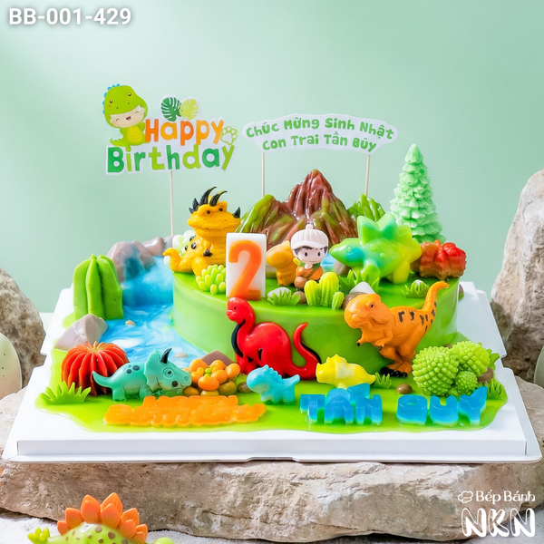  Bánh Sinh Nhật Công Viên Khủng Long (BB-001-429) 