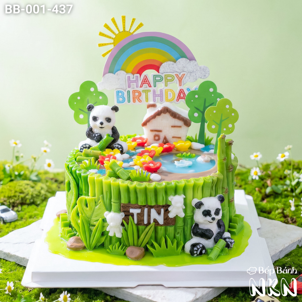  Bánh Sinh Nhật Gia Đình Gấu Trúc (BB-001-437) 