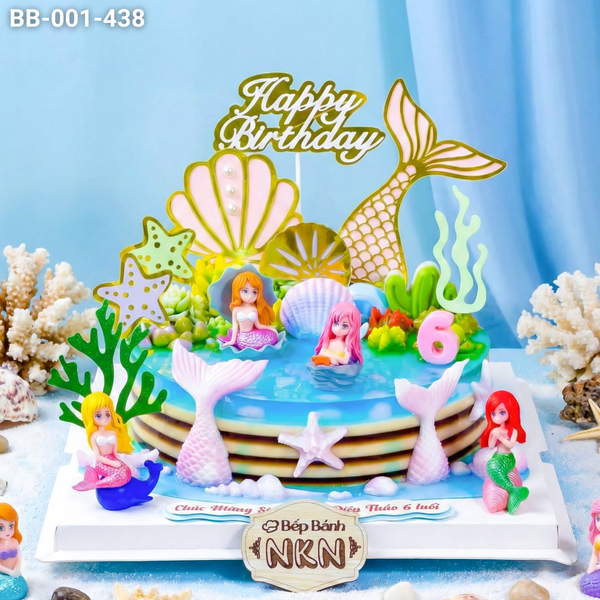  Bánh Sinh Nhật Quốc Đảo Tiên Cá Mini (BB-001-438) 