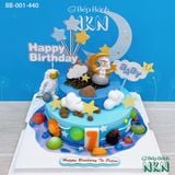  Bánh Sinh Nhật Phi Hành Gia Du Hành Vũ Trụ (BB-001-440) 
