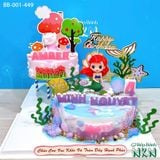  Tháp Bánh Sinh Nhật Tiên Cá x Bé Heo 2 Tầng (BB-001-449) 