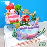  Tháp Bánh Sinh Nhật Tiên Cá x Bé Heo 2 Tầng (BB-001-449) 