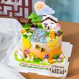  Bánh Sinh Nhật Cho Bé Mẫu Khu Vườn Của Thỏ (BB-001-454) 