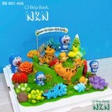  Bánh Sinh Nhật Doramon Du Hành Về Thời Kỳ Khủng Long Tiền Sử (BB-001-456) 