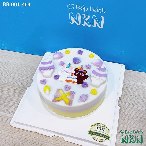  Bánh Sinh Nhật Gấu Brown Và Thỏ Cony (BB-001-464) 