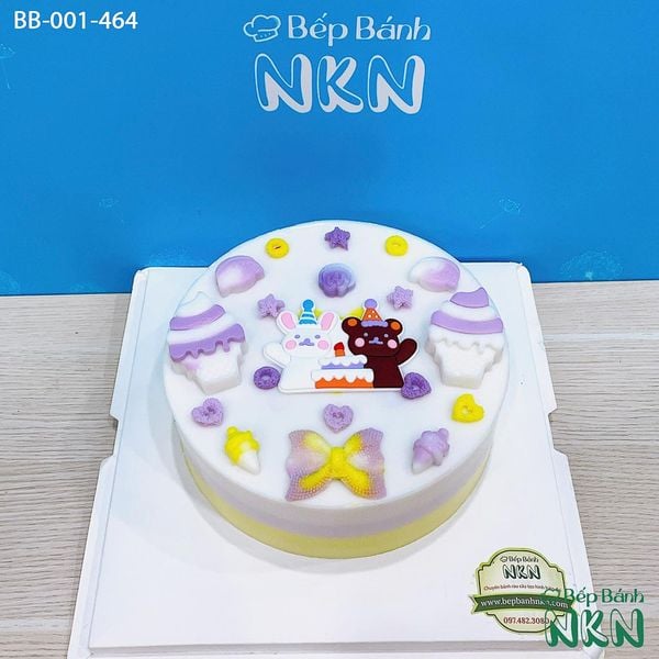  Bánh Sinh Nhật Gấu Brown Và Thỏ Cony (BB-001-464) 