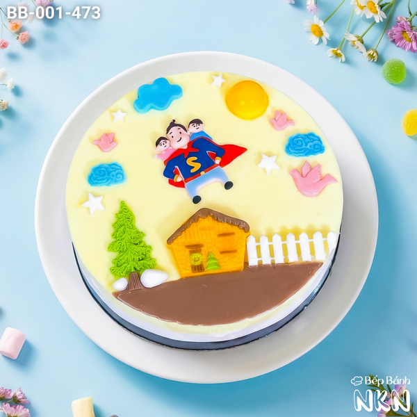  Bánh Sinh Nhật Cha Là Siêu Nhân (BB-001-473) 