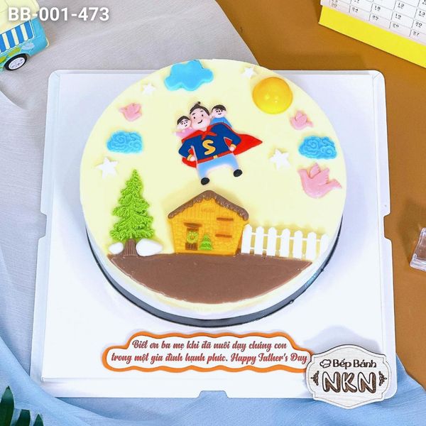  Bánh Sinh Nhật Cha Là Siêu Nhân (BB-001-473) 