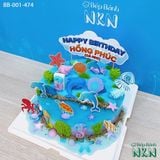  Bánh Sinh Nhật Sinh Vật Biển (BB-001-474) 