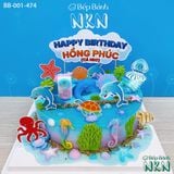  Bánh Sinh Nhật Sinh Vật Biển (BB-001-474) 