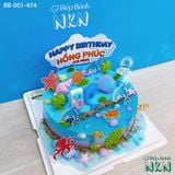 Bánh Sinh Nhật Sinh Vật Biển (BB-001-474) 