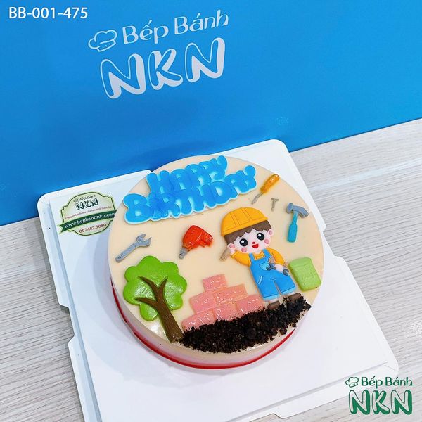  Bánh Sinh Nhật Công Nhân Xây Dựng (BB-001-475) 