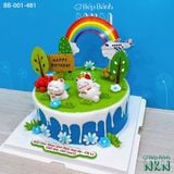  Bánh Sinh Nhật Khu Vườn Của Mèo Thần Tài (BB-001-481) 