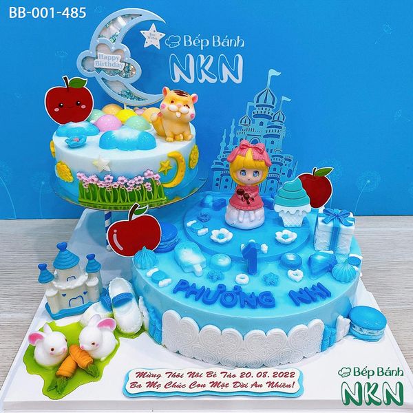  Tháp Bánh Sinh Nhật 2 Tầng Cho Bé Tuổi Dần (BB-001-485) 