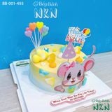  Bánh Sinh Nhật Cho Bé Gái Tuổi Chuột (BB-001-493) 