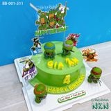  Bánh Sinh Nhật Ninja Rùa (BB-001-511) 