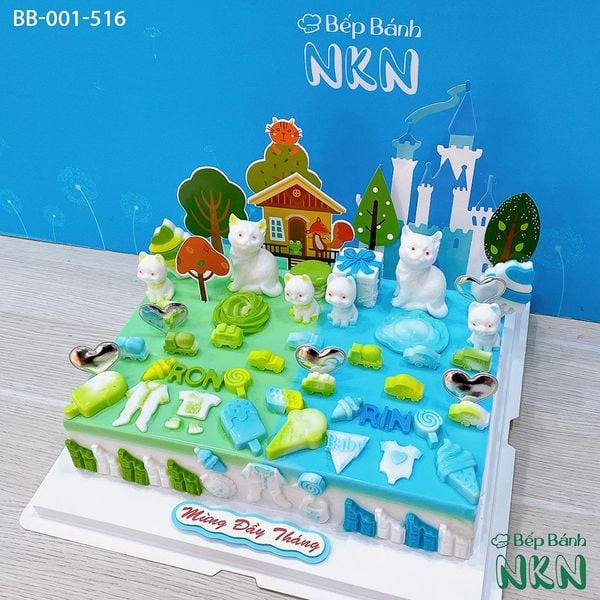  Bánh Sinh Nhật Đôi Cho Bé Tuổi Mẹo (BB-001-516) 