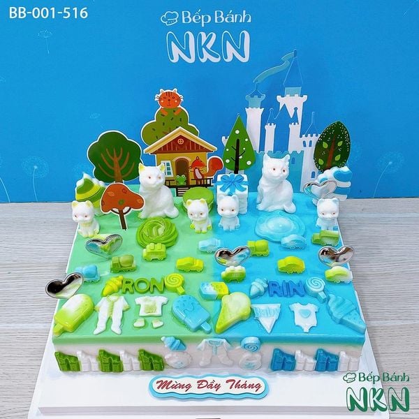  Bánh Sinh Nhật Đôi Cho Bé Tuổi Mẹo (BB-001-516) 