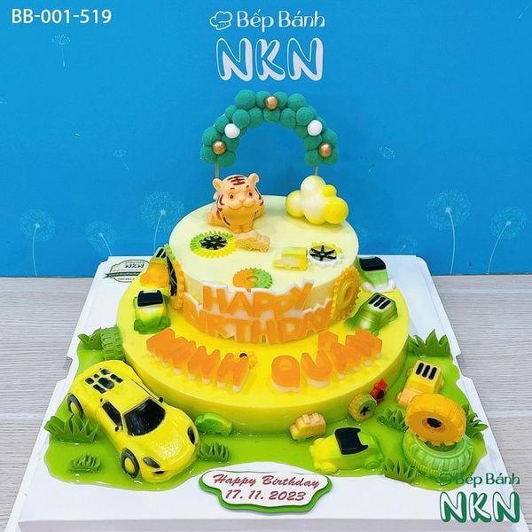  Bánh Sinh Nhật 2 Tầng Cho Bé Tuổi Hổ (BB-001-519) 