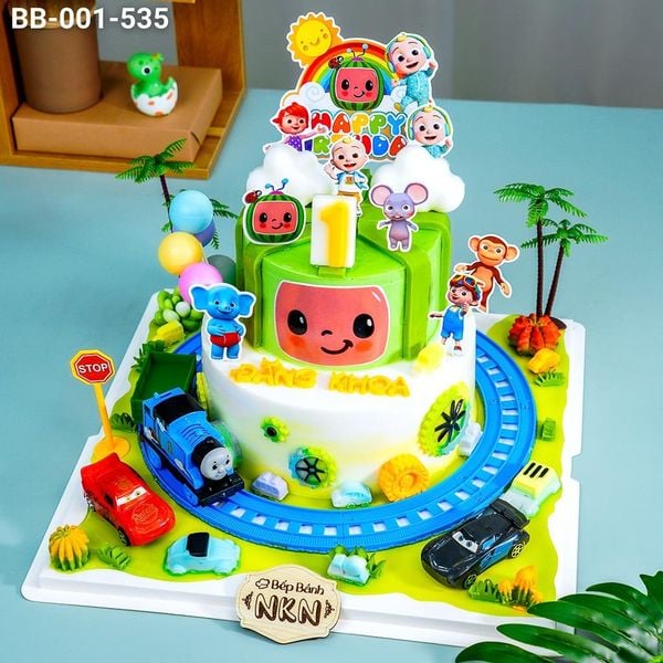  Bánh Sinh Nhật Cocomelon Xe Lửa 2 Tầng (BB-001-535) 