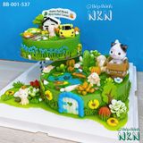  Tháp Bánh Đầy Tháng 2 Tầng Cho Bé Tuổi Mẹo (BB-001-537) 