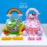  Bánh Sinh Nhật Đôi Kitty x Sân Bóng (BB-001-550) 