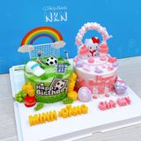  Bánh Sinh Nhật Đôi Kitty x Sân Bóng (BB-001-550) 