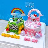  Bánh Sinh Nhật Đôi Kitty x Sân Bóng (BB-001-550) 