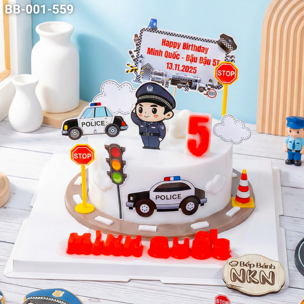  Bánh Sinh Nhật Cảnh Sát Giao Thông (BB-001-559) 
