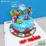  Bánh Sinh Nhật Đội Điều Tra Labrador (BB-001-577) 