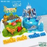 Bánh Sinh Nhật Đôi Khủng Long x Elsa (BB-001-582) 