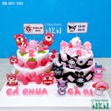  Bánh Sinh Nhật Đôi 2 Tầng Gấu Dâu x Korumi (BB-001-585) 