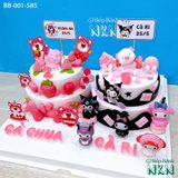  Bánh Sinh Nhật Đôi 2 Tầng Gấu Dâu x Korumi (BB-001-585) 