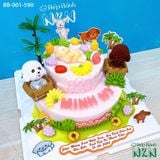  Bánh Sinh Nhật 2 Tầng Bé Cún Con (BB-001-590) 