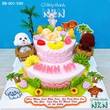  Bánh Sinh Nhật 2 Tầng Bé Cún Con (BB-001-590) 