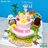  Bánh Sinh Nhật 2 Tầng Bé Cún Con (BB-001-590) 