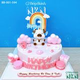  Bánh Sinh Nhật Bé Gái Tuổi Sửu (BB-001-594) 