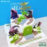  Bánh Sinh Nhật Pink Godzilla (BB-001-599) 