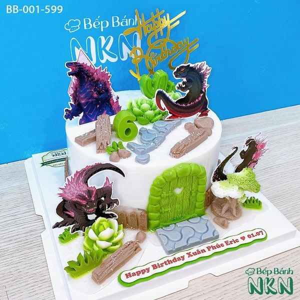  Bánh Sinh Nhật Pink Godzilla (BB-001-599) 