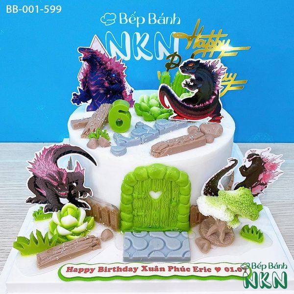  Bánh Sinh Nhật Pink Godzilla (BB-001-599) 