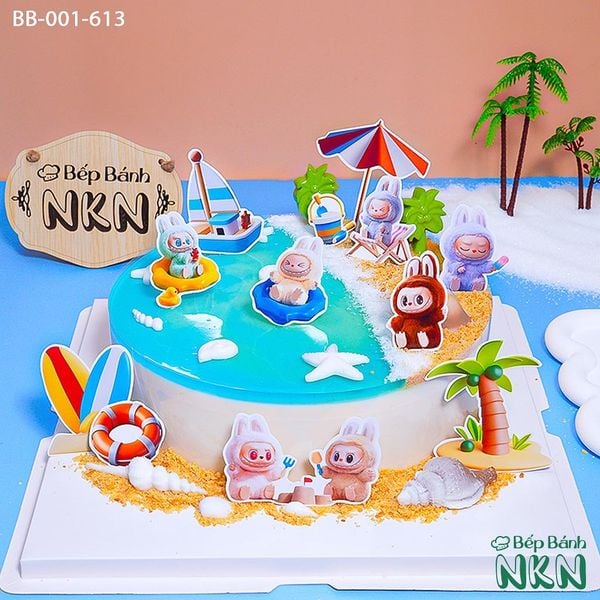  Bánh Sinh Nhật Labubu Du Lịch Biển (BB-001-613) 