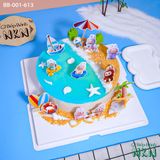  Bánh Sinh Nhật Labubu Du Lịch Biển (BB-001-613) 