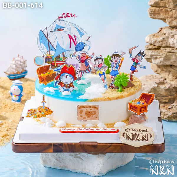  Bánh Sinh Nhật Biệt Đội Doraemon Truy Tìm Kho Báu (BB-001-614) 