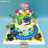  Bánh Sinh Nhật 2 Tầng Baby Shark (BB-001-632) 