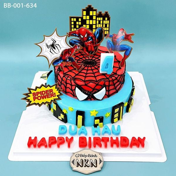  Bánh Sinh Nhật 2 Tầng Spiderman (BB-001-634) 