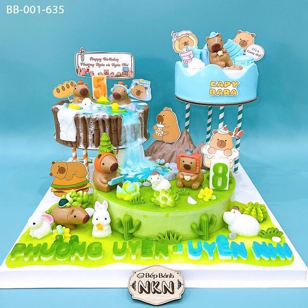  Tháp Bánh Sinh Nhật 3 Tầng Capybara (BB-001-635) 