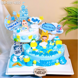  Tháp Bánh Sinh Nhật Bé Trai Tuổi Mẹo (BB-001-650) 