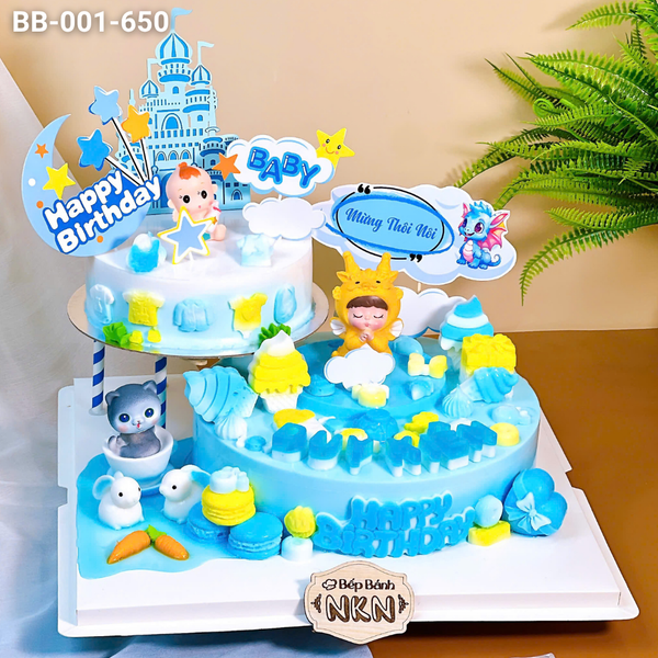  Tháp Bánh Sinh Nhật Bé Trai Tuổi Mẹo (BB-001-650) 
