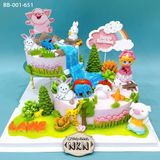  Tháp Bánh Sinh Nhật Bé Gái Tuổi Hợi (BB-001-651) 